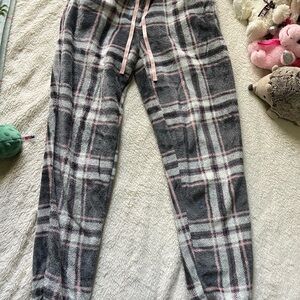 Rue21 Gray and Pink Pajama Bottoms with Elastic Waistband
